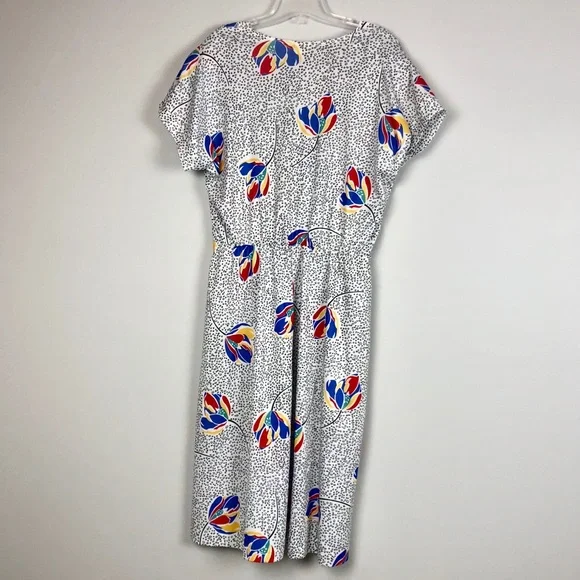 Vintage Chapter Two Crossover Front Multicolored Dress - Picture 8 of 11